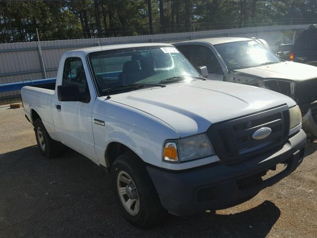 1FTYR10D37PA66027 - 2007 FORD RANGER WHITE photo 1