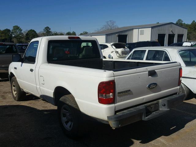 1FTYR10D37PA66027 - 2007 FORD RANGER WHITE photo 3