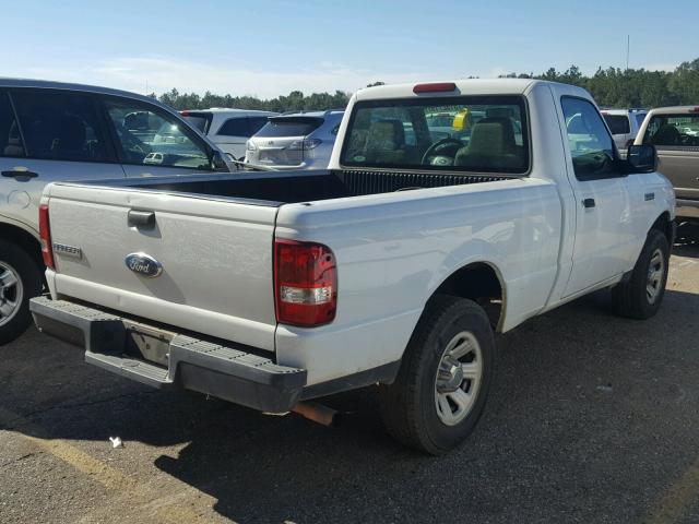 1FTYR10D37PA66027 - 2007 FORD RANGER WHITE photo 4