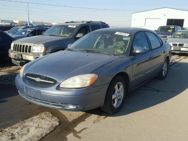 1FAFP55U5YA131368 - 2000 FORD TAURUS SES BLUE photo 2