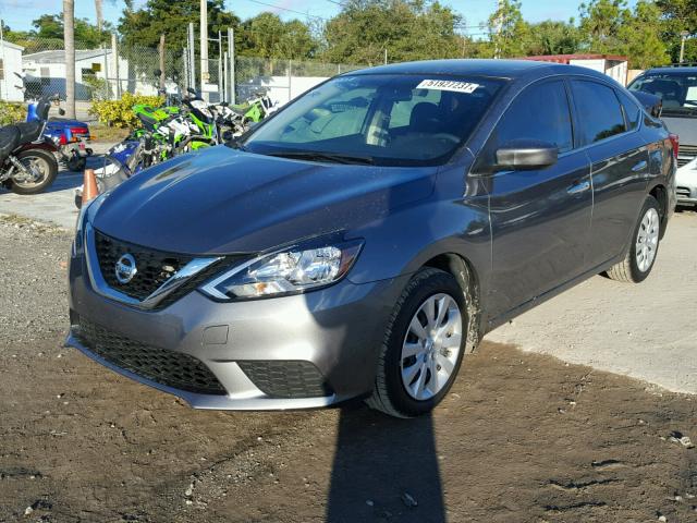 3N1AB7AP1HY279515 - 2017 NISSAN SENTRA S SILVER photo 2