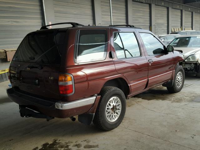 JN8AR05Y7VW193605 - 1997 NISSAN PATHFINDER BURGUNDY photo 4