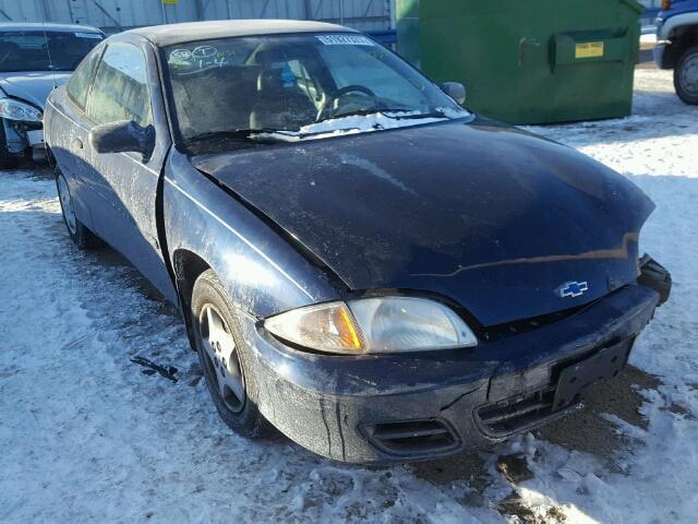 1G1JC124827110959 - 2002 CHEVROLET CAVALIER BLUE photo 1