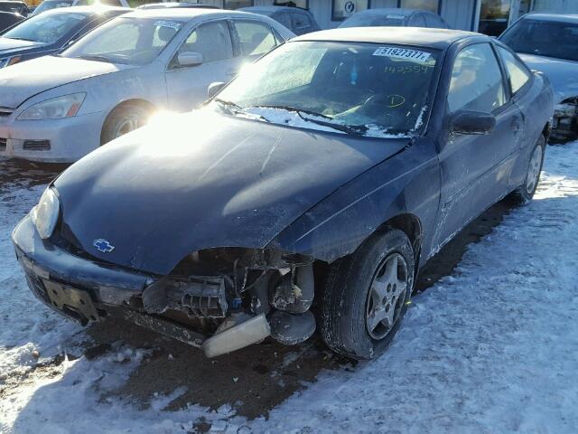 1G1JC124827110959 - 2002 CHEVROLET CAVALIER BLUE photo 2