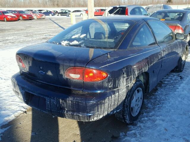 1G1JC124827110959 - 2002 CHEVROLET CAVALIER BLUE photo 4