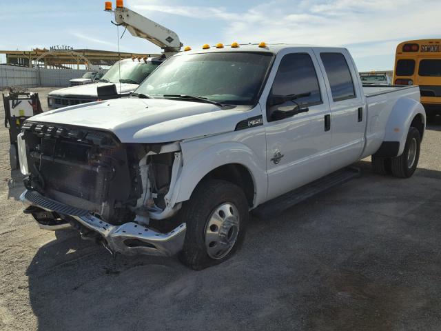 1FT8W3CT2GED38523 - 2016 FORD F350 SUPER WHITE photo 2