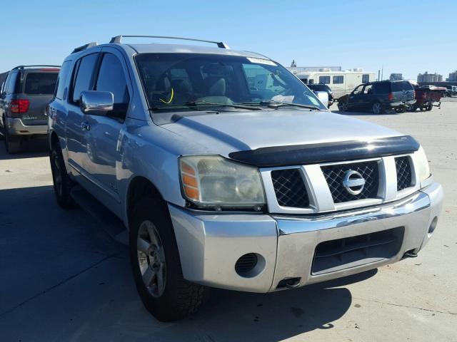 5N1AA08BX4N727819 - 2004 NISSAN ARMADA SE SILVER photo 1