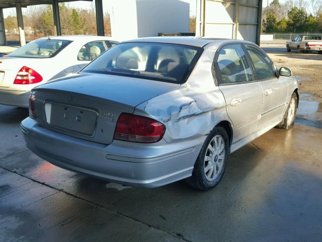 KMHWF35H74A958038 - 2004 HYUNDAI SONATA GLS SILVER photo 4