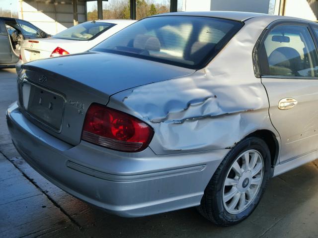 KMHWF35H74A958038 - 2004 HYUNDAI SONATA GLS SILVER photo 9