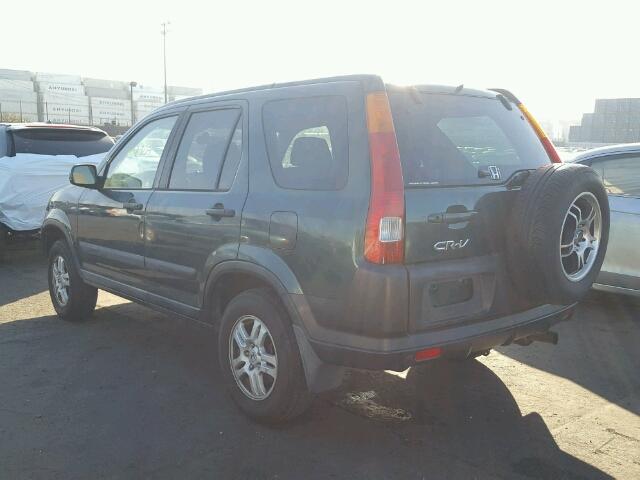 JHLRD78803C033729 - 2003 HONDA CR-V EX GREEN photo 3