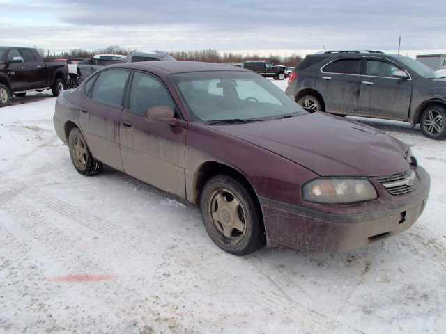 2G1WF52E939444866 - 2003 CHEVROLET IMPALA GRAY photo 1