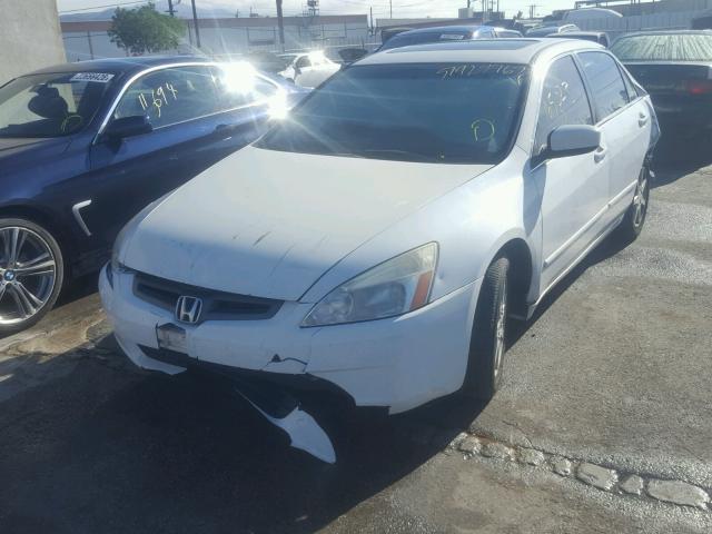 1HGCM66814A044561 - 2004 HONDA ACCORD EX WHITE photo 2