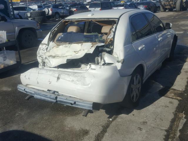 1HGCM66814A044561 - 2004 HONDA ACCORD EX WHITE photo 4