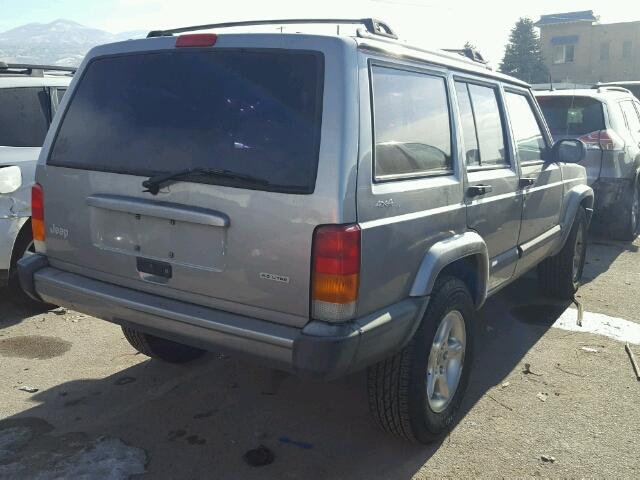 1J4FF48S41L511436 - 2001 JEEP CHEROKEE S GRAY photo 4