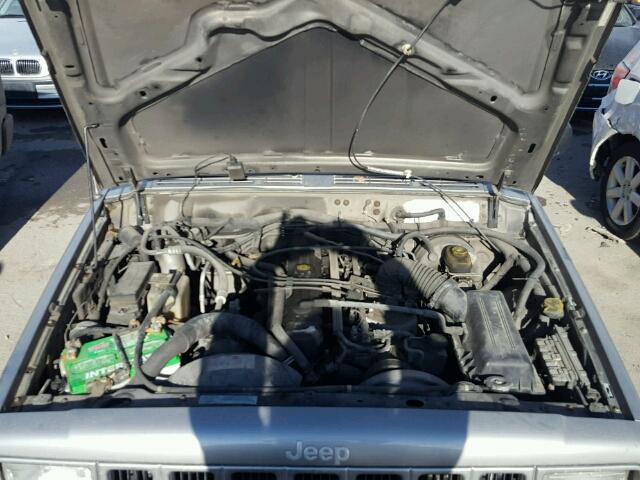 1J4FF48S41L511436 - 2001 JEEP CHEROKEE S GRAY photo 7