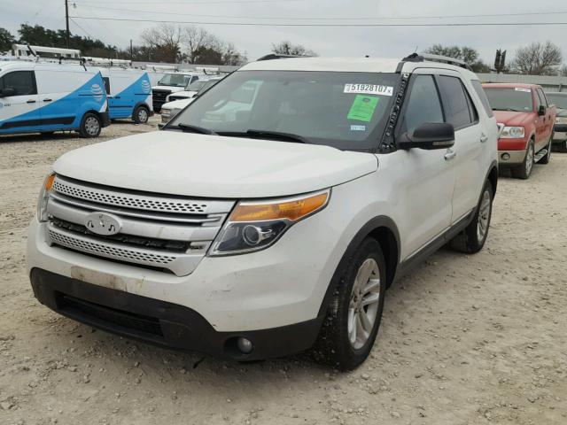 1FMHK7D8XBGA12412 - 2011 FORD EXPLORER X WHITE photo 2