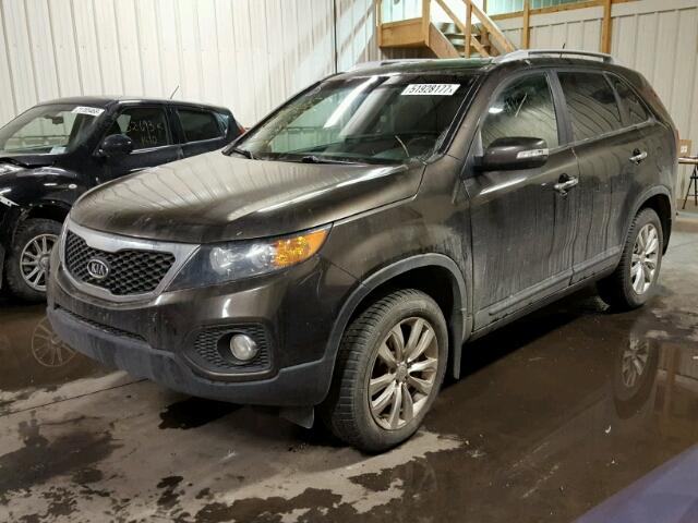 5XYKT3A21BG117083 - 2011 KIA SORENTO BA BROWN photo 2