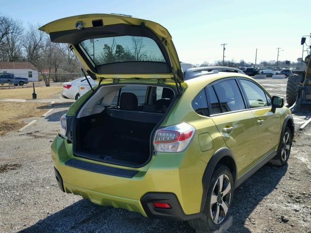 JF2GPBCC6EH262479 - 2014 SUBARU XV CROSSTR GREEN photo 4