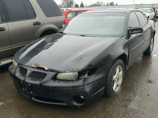 1G2WK52J21F256540 - 2001 PONTIAC GRAND PRIX BLACK photo 2