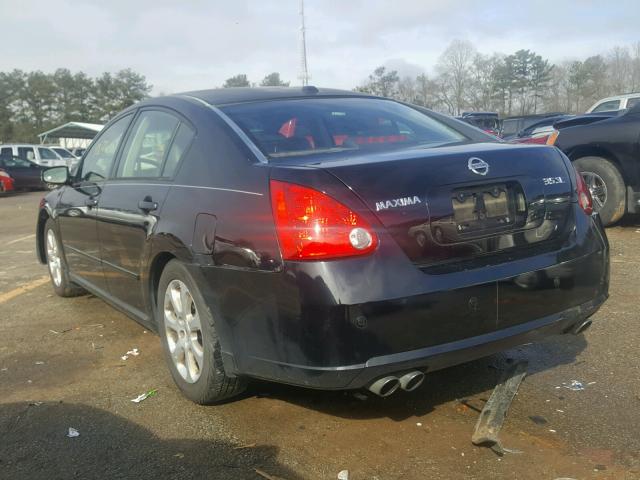 1N4BA41EX8C814213 - 2008 NISSAN MAXIMA SE BLACK photo 3