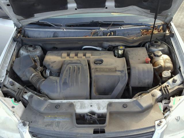 1G1AK55F577101490 - 2007 CHEVROLET COBALT LS SILVER photo 7