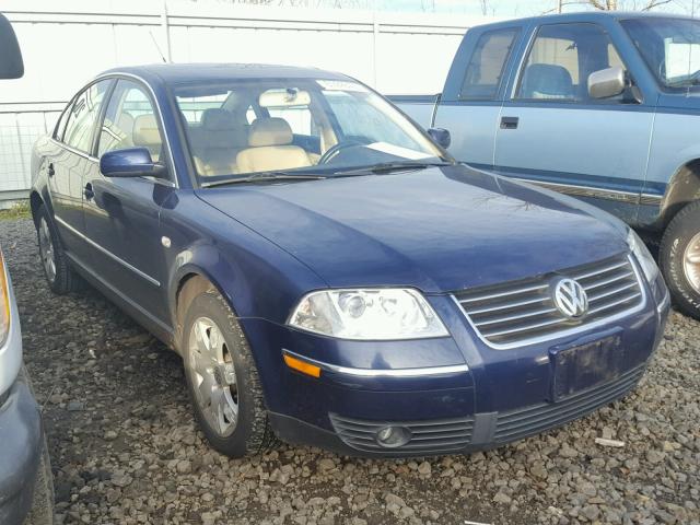 WVWTH63B92P132206 - 2002 VOLKSWAGEN PASSAT GLX BLUE photo 1