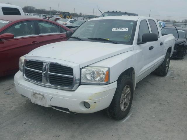 1D7HE48K65S165151 - 2005 DODGE DAKOTA QUA WHITE photo 2