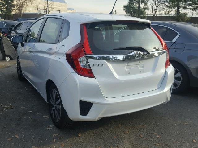 JHMGK5H75HS007029 - 2017 HONDA FIT EX WHITE photo 3