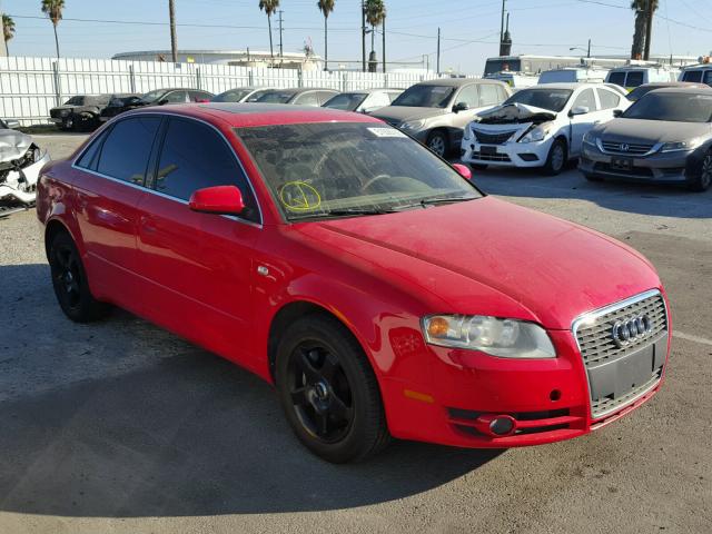 WAUAF78E76A140266 - 2006 AUDI A4 2 RED photo 1