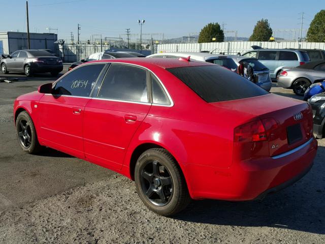 WAUAF78E76A140266 - 2006 AUDI A4 2 RED photo 3