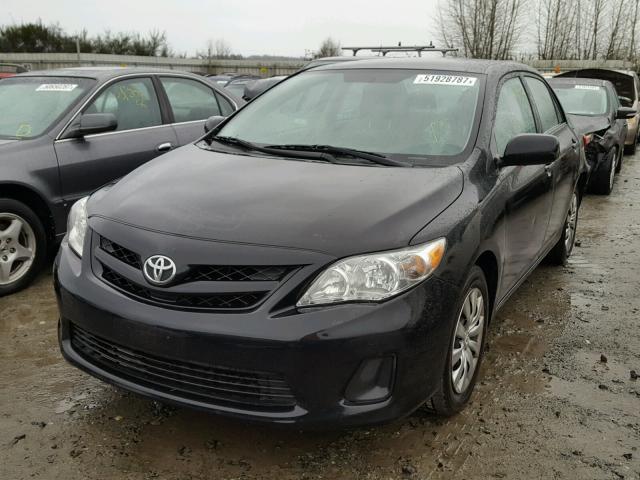 2T1BU4EEXCC782908 - 2012 TOYOTA COROLLA BA BLACK photo 2