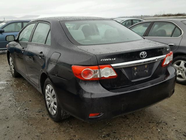 2T1BU4EEXCC782908 - 2012 TOYOTA COROLLA BA BLACK photo 3