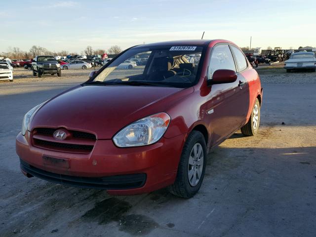 KMHCM3AC5AU158965 - 2010 HYUNDAI ACCENT BLU RED photo 2