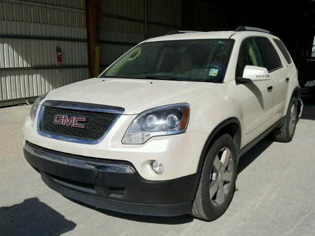 1GKKRRED7CJ257139 - 2012 GMC ACADIA SLT WHITE photo 2