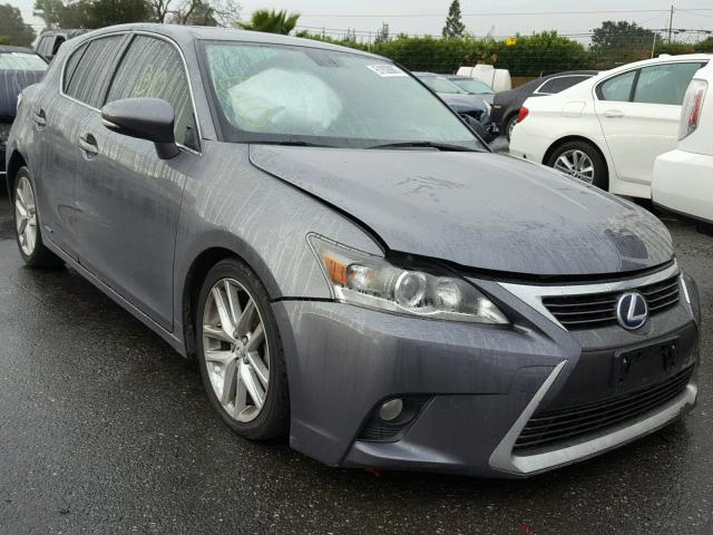 JTHKD5BH8E2200213 - 2014 LEXUS CT 200 GRAY photo 1