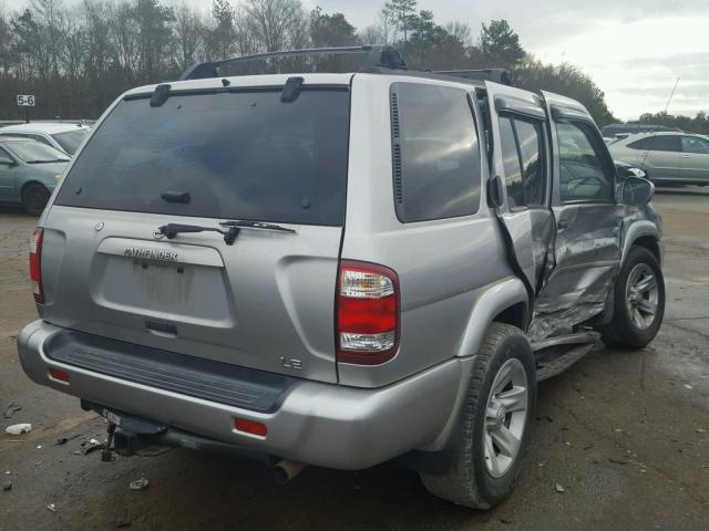 JN8DR09Y82W729786 - 2002 NISSAN PATHFINDER SILVER photo 4