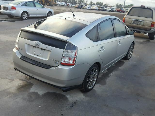 JTDKB20U753074717 - 2005 TOYOTA PRIUS SILVER photo 4