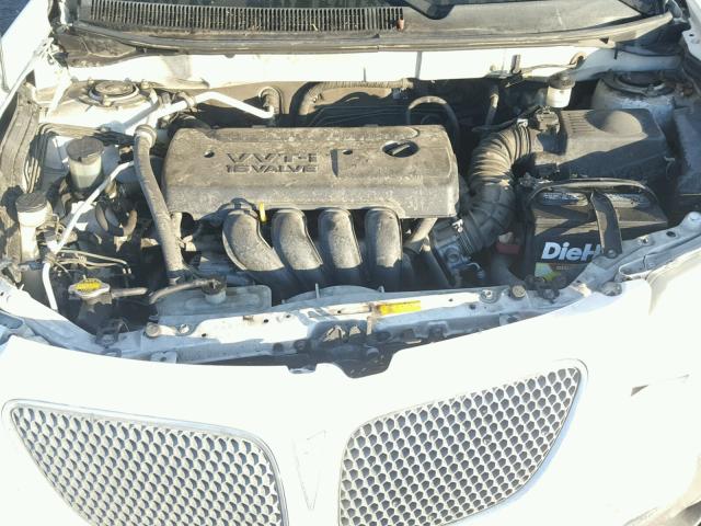 5Y2SL658X6Z401531 - 2006 PONTIAC VIBE WHITE photo 7