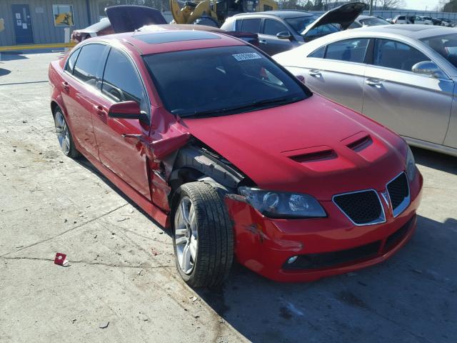 6G2ER57799L156343 - 2009 PONTIAC G8 RED photo 1