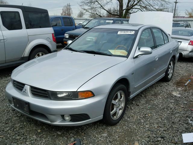 4A3AA46H43E155015 - 2003 MITSUBISHI GALANT ES SILVER photo 2