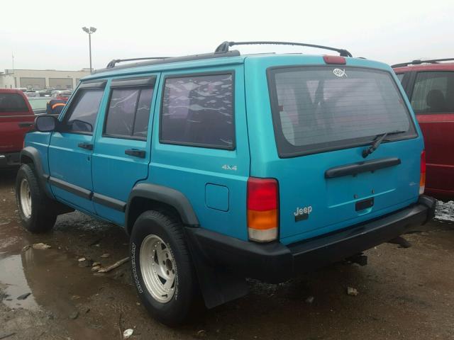 1J4FJ68S3WL231864 - 1998 JEEP CHEROKEE S GREEN photo 3