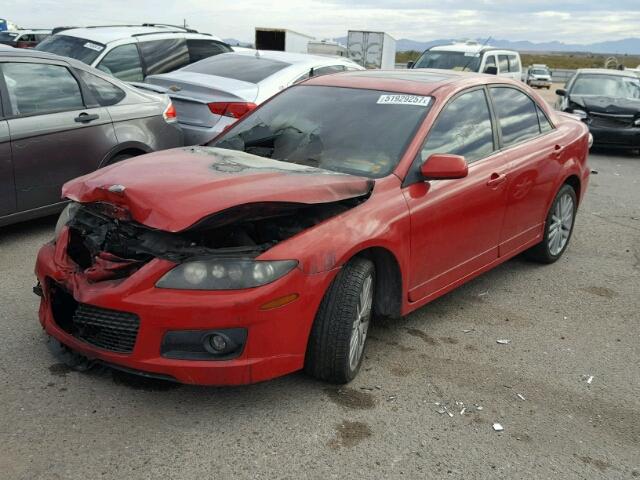 JM1GG12L371109046 - 2007 MAZDA SPEED 6 RED photo 2