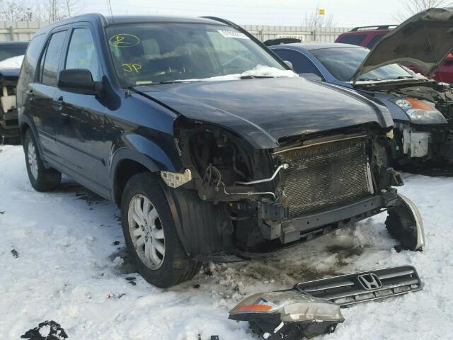 JHLRD78845C811520 - 2005 HONDA CR-V EX BLACK photo 1