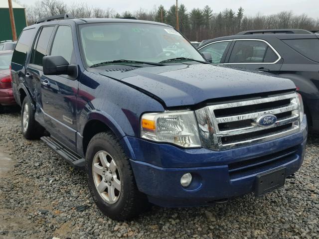 1FMFU16508LA05762 - 2008 FORD EXPEDITION BLUE photo 1