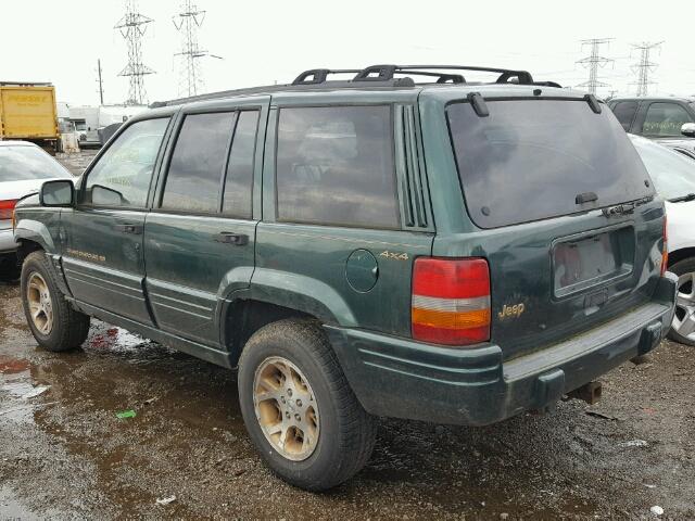 1J4GZ78Y7WC210510 - 1998 JEEP GRAND CHER GREEN photo 3