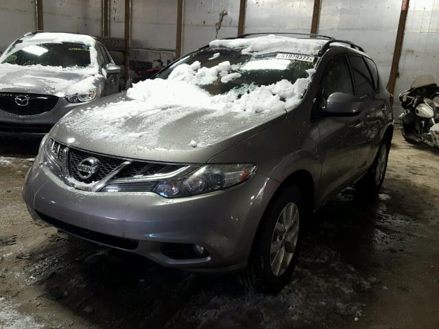 JN8AZ1MW8CW203769 - 2012 NISSAN MURANO S GRAY photo 2