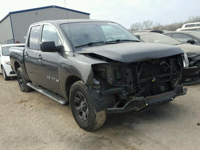 1N6BA07A75N556978 - 2005 NISSAN TITAN XE BLACK photo 1