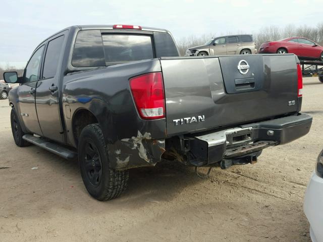 1N6BA07A75N556978 - 2005 NISSAN TITAN XE BLACK photo 3