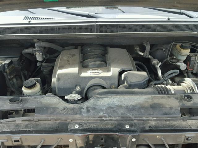 1N6BA07A75N556978 - 2005 NISSAN TITAN XE BLACK photo 7