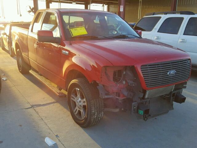 1FTPX12V08KC74355 - 2008 FORD F150 RED photo 1